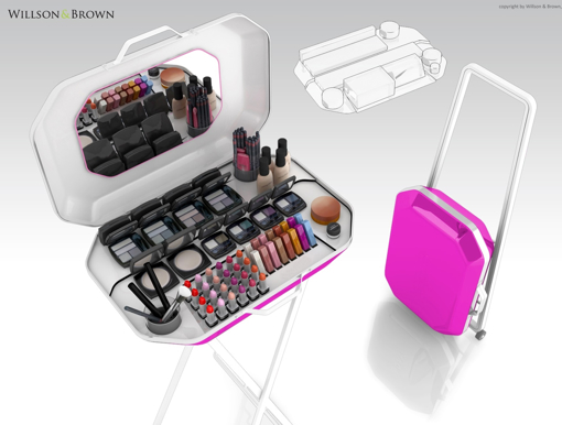 Obrázek z Multifunkční make-up stojan/kufřík 
