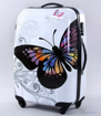 Obrázek z Cestovní kufr velký ABS vel.L - PC tisk motýl 