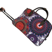 Obrázek z Taška, kabelka na kolečkách s teleskopickým madlem - Květinový vzor 