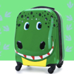 Obrázek z Dětský 3D kufr na 4 kolečkách - krokodýl 