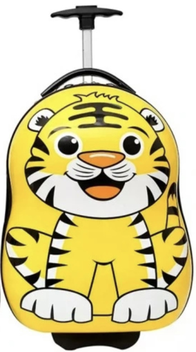 Obrázek z Dětský 3D kufr na kolečkách - tygr 
