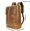 Obrázek z Kožený batoh na notebook s přezkou - City Vintage 
